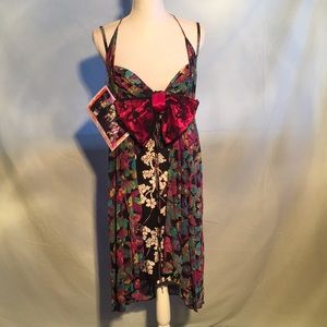 Lexa Vonn butterfly asymmetrical 2 tier Gown